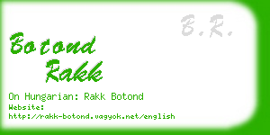 botond rakk business card